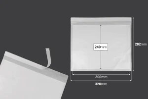 Хартиени самозалепващи се торбички с размер 320x240 мм  - 100 бр.-2