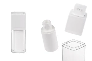 Акрилна пластмасова airless бутилка 15 мл с бяла помпа-изображение_продукт