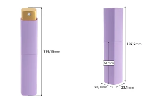 Стъклена Спрей Туист  бутилка 10 мл за парфюм с външна пластмасова обвивка-изображение_размери
