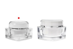 Луксозен акрилен пластмасов буркан 30 мл с капачка и пластмасово уплътнение-изображение_група