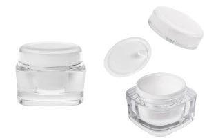 Луксозен пластмасов акрилен буркан 50 мл с капачка и пластмасово уплътнение-изображение_продукт