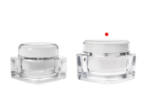 Луксозен пластмасов акрилен буркан 50 мл с капачка и пластмасово уплътнение-изображение_група