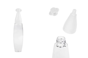 Пластмасова прозрачна бутилка 20 мл с "нос" и винтова капачка - 50 бр.-изображение_продукт