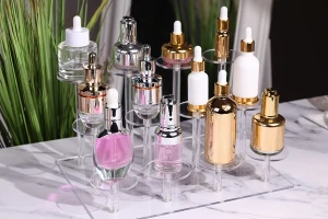 Прозрачна акрилна стойка за продукти 460x215x150 мм (диаметър на всяка основа 65 мм) - 16 позиции-изображение_група