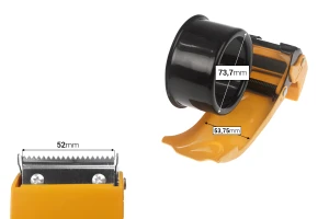 Метален диспензер за опаковъчно тиксо (тиксорезач)-изображение_размери