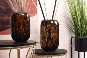 Стъклен декоративен буркан с размери 160x260 мм-изображение_група