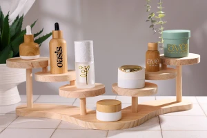 Дървена стойка с размер 467x140 мм (диаметър на всяка основа 110 мм)-изображение_група