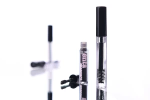 Прозрачна бутилка за спирала 3 мл с черна капачка и цедка- 12 броя-изображение_група