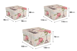 Квадратни кутии за подарък  S-M-L-изображение_размери