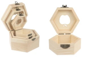 Дървена кутия за съхранение с ябълков прозорец и скоби - комплект от 3 части (S-M-L)-изображение_продукт