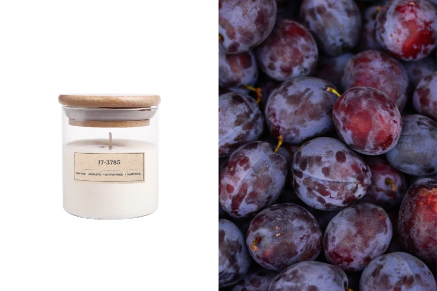 Ароматна свещ 110 гр с памучен фитил  17-3785 -изображение_продукт