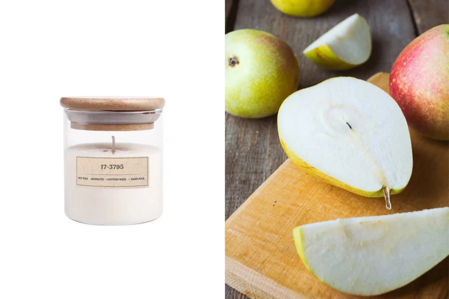 Ароматна свещ  17-3795 с памучен фитил  (110gr)-изображение_продукт