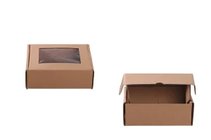 Крафт кутия с прозорец с размери 170x130x60 mm-изображение_продукт