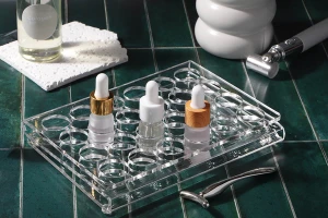 Щанд (стойка)  от плексиглас 190x140x28 с 24 места  (дупка с отвор 25 mm)-изображение_група