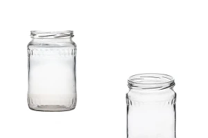 Цилиндричен фасетен буркан за мед 580 мл-изображение_продукт