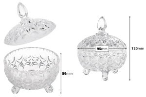 Кръгла стъкленица с размери  120x95 mm-изображение_размери