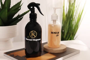 Пластмасова прозрачна бутилка 300 мл   (28/410) -12 бр.-изображение_размери