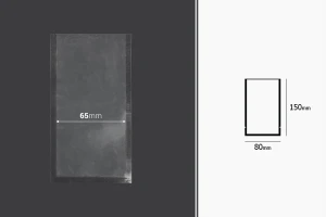 Вакуумни торбички  80x150 mm - 100 бр.-изображение_размери