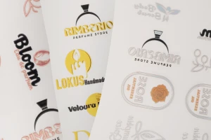 UV DTF 3D фолио самозалепващи релефни етикети с термопечат върху лист 50x40 см в три цвята-изображение_група