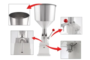 Ръчна машина за пълнене на кремове и гъсти течности (100 мл)-изображение_група