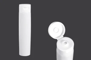 Пластмасова туба 100 мл с вътрешно алуминиево покритие и капачка flip top  - 12 бр (Изисква се термозапечатване)-изображение_продукт