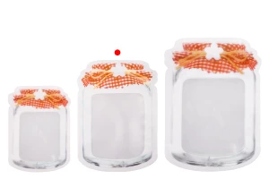 Пликове тип Doy Pack с цип във формата на буркан с размери  135x35x195 mm , в опаковка от 50 бр.-изображение_група