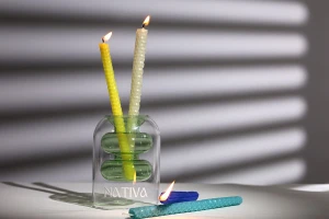 Kit për krijimin e qirinjve - qirinj nga dylli i bletës në ngjyra të ndryshme (10 fletë)-изображение_група