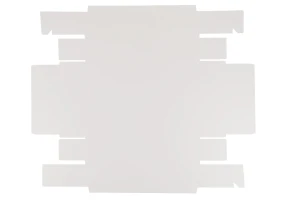 Хартиена опаковъчна кутия (300gsm) бяла или крафт с размери  300x200x60 мм с прозрачен капак - 12 бр.-5