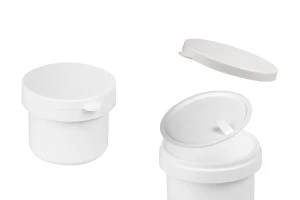 Резервен вътрешен бял буркан с бяла капачка за код 15-6049-изображение_продукт
