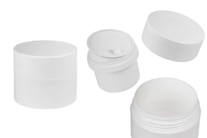 Пластмасов буркан за многократна употреба 50 мл с капачка  и пластмасово уплътнение-изображение_продукт