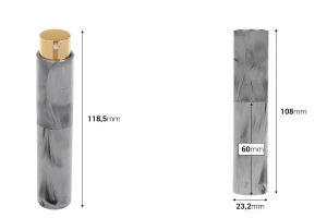 Бутилка за парфюм 10 мл с Туист Оф спрей механизъм -изображение_размери