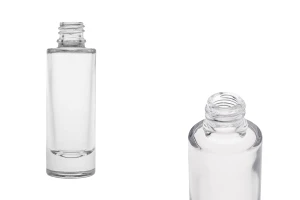 Прозрачна стъклена бутилка с гърловина 18/415-1