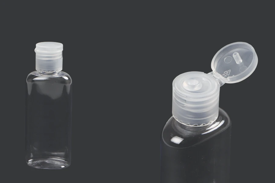 Пластмасова бутилка 60 мл ( PET) с капачка flip top-изображение_размери