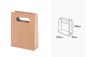 Хартиена подаръчна чанта  150x60x200 mm-изображение_размери