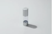 Пластмасова прозрачна Акрилна бутилка 30 мл Airless с алуминиева капачка Пластмасова прозрачна Акрилна бутилка 30 мл Airless с алуминиева капачка