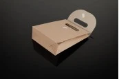 Хартиена крафт подаръчна чантичка с размери 150x60x200 mm-изображение_360
