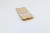 Крафт торбичка тип Doy Pack 100x60x200 mm, с цип, клапа, прозорец, вътрешна и външна прозрачна облицовка и възможност за термозаваряване - 25 бр. Крафт торбичка тип Doy Pack 100x60x200 mm, с цип, клапа, прозорец, вътрешна и външна прозрачна облицовка и възможност за термозаваряване - 25 бр.