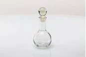 Стъклена сферична бутилка със стъклена тапа 100 мл-изображение_360