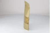 Крафт опаковка тип Doy Pack 180x50x260 mm, с цип "zip" με и прозорец, размери - 100 броя Крафт опаковка тип Doy Pack 180x50x260 mm, с цип "zip" με и прозорец, размери - 100 броя