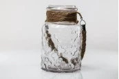 Стъклен декоративен буркан 3000 ml с дръжка без капачка, с размери 110x270 mm Стъклен декоративен буркан 3000 ml с дръжка без капачка, с размери 110x270 mm