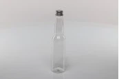 Пластмасова прозрачна бутилка 150 мл с алуминиева сребриста капачка с уплътнител-изображение_360