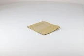 Крафт торбичка тип DOYPACK 137x66x123mm с прозорец и цип, с рамери