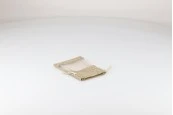 Кафява подаръчна чанта с прозорец (тюл) 100х140 мм - 12 бр
