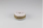 Зебло с  две бели дантели - ширина 40 mm, 5 метра на парче