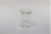 Пластмасов буркан 200 ml (PET) 65x85 mm с прозрачна капачка - 12 бр. в опаковка Пластмасов буркан 200 ml (PET) 65x85 mm с прозрачна капачка - 12 бр. в опаковка