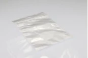 Пластмасови пликове с цип 180x260 мм, с  бял гръб и прозрачна предна част, с дупка   - 100 бр