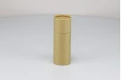 Кафява крафт кутия (вътрешно бяла), цилиндрична с размери 51x145 mm за бутилки - 12 бр Кафява крафт кутия (вътрешно бяла), цилиндрична с размери 51x145 mm за бутилки - 12 бр