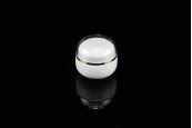 Стъклено бяло  бурканче 30 мл , с въртешно уплътнение в капачката и пластмасово уплътнение около буркана-изображение_360
