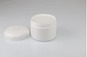 Пластмасов бял буркан 300 мл за крем, с двойно дъно и капачка с вътрешен пластмасов уплътнител-изображение_360